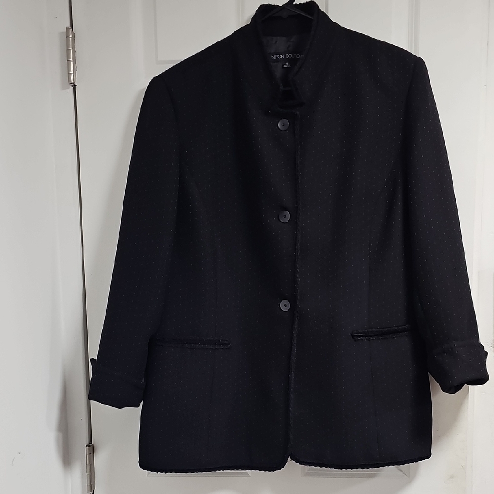 Nipon Boutique womenBlack Button-Up Jacket